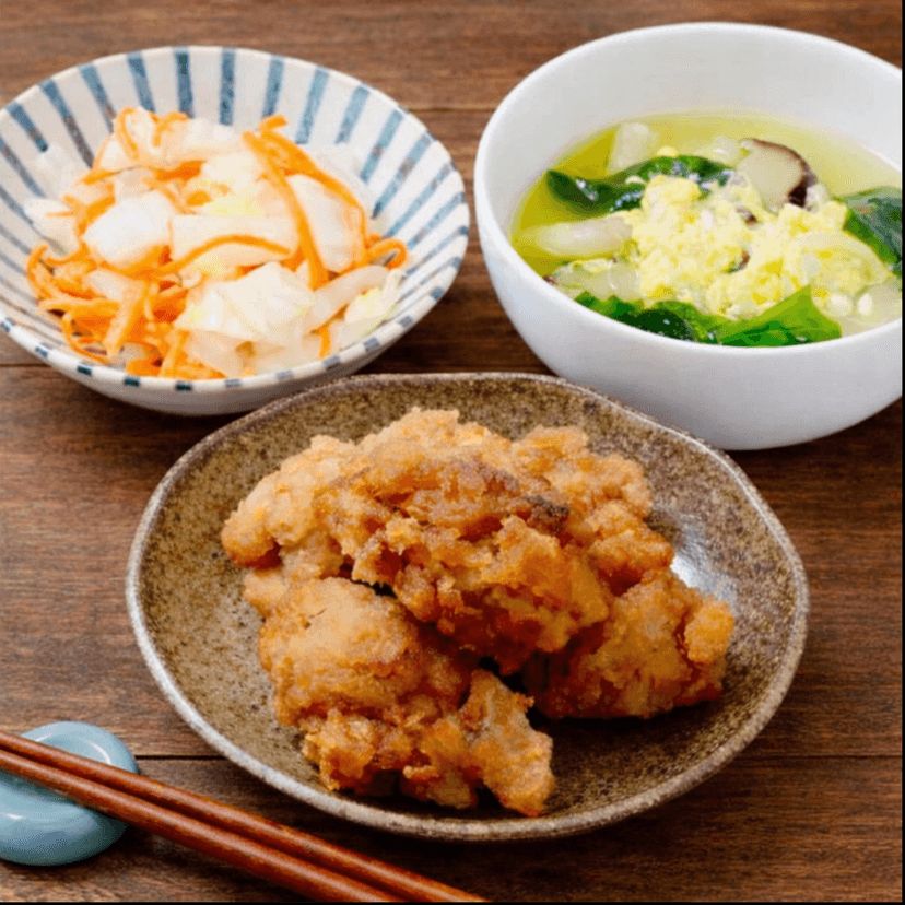 鶏の唐揚げセット